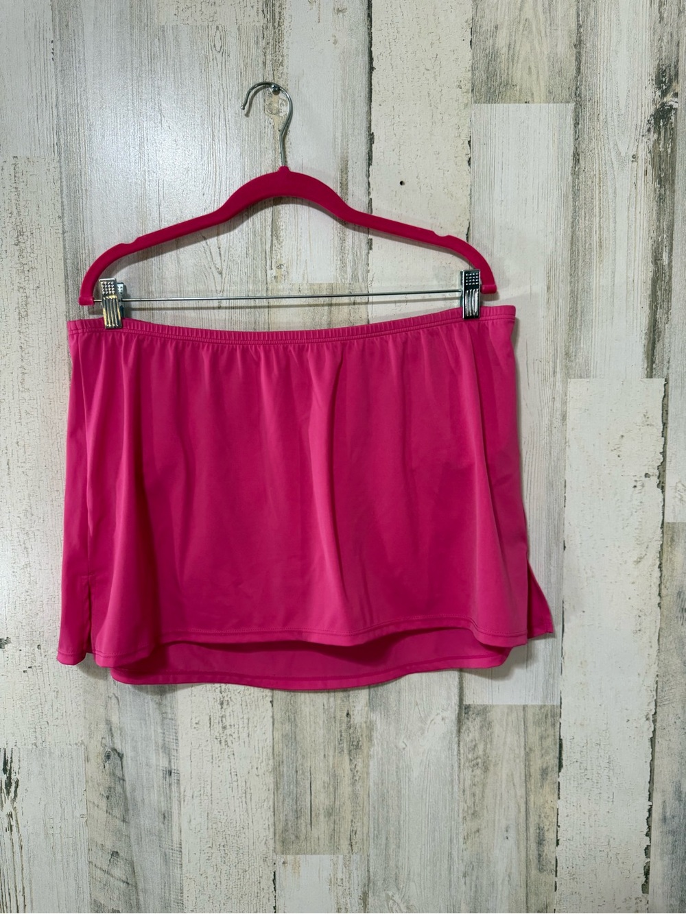 Cacique Hot Pink Swim Skirt Bikini Bottom Cover-Up